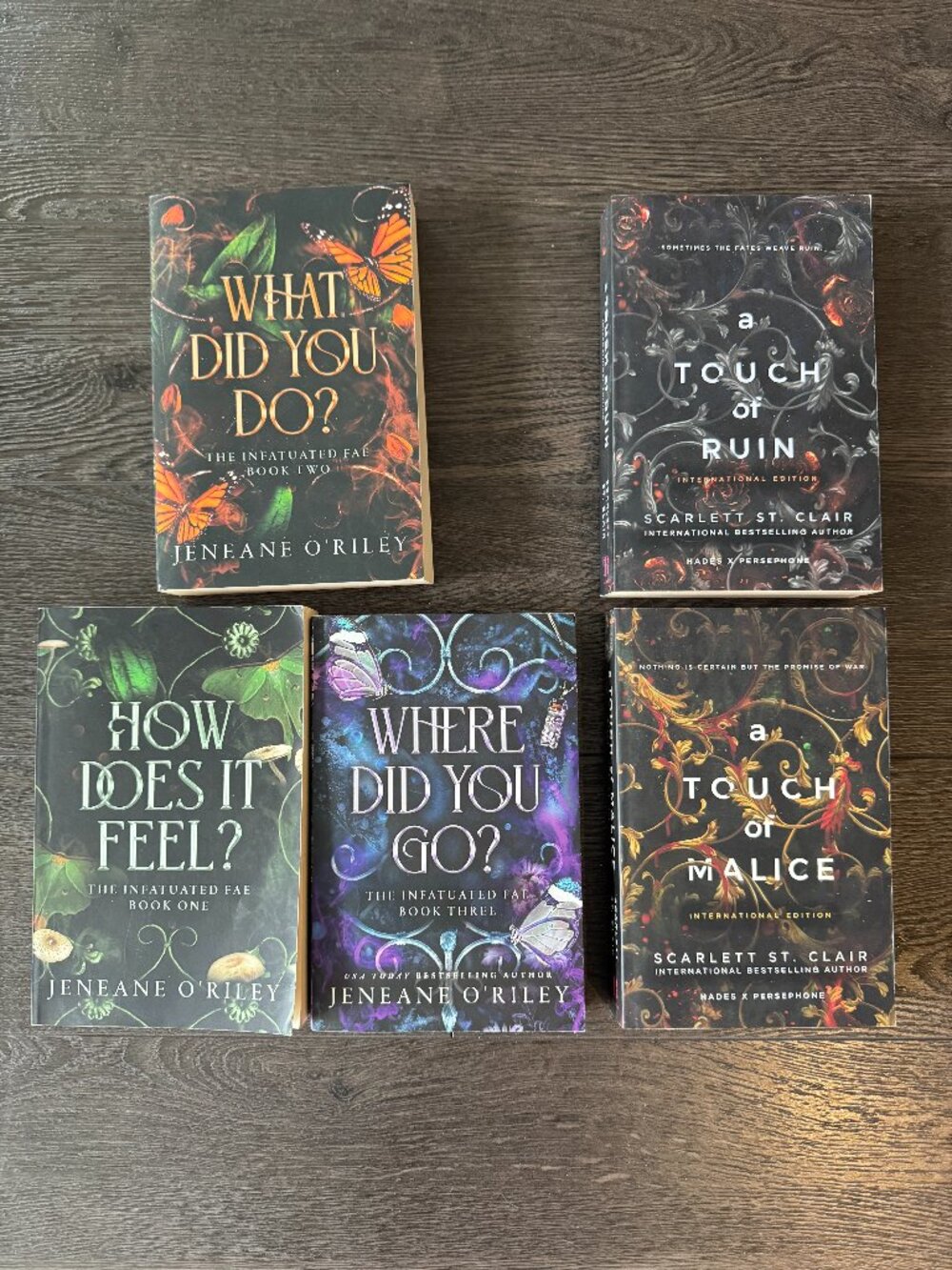 LOT OF 5 BLOOM romance PUBLISHING BOOKS JENEANE O'RILEY SCARLET ST. CLAIR